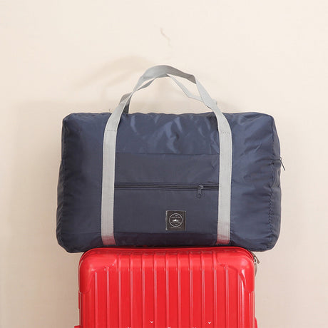 Foldable Travel Duffel Bag Tote Carry On Luggage Sport Duffle Week-ender Overnight For Women And Girls C-Navy