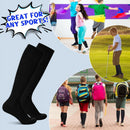 HEQUSIGNS 3 Pairs Kids Soccer Socks,Boys Girls Long Hockey Rugby Socks,Unisex Anti-slip Towel Bottom Football Socks for Children Aged 4-13 to Playing Sports Black
