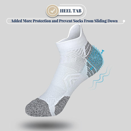 Tsoduce 5 Pairs Athletic Ankle Womens Socks Running Compression Socks for Women Cozy Low Cut Performance Soft Tab Socks Mix Color 3