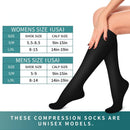 6Pairs Compression Socks for Women and Men - Best for Circulation, Running, Athletic, Recover, Nurse, Travel S/M 14 Black
