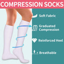6Pairs Compression Socks for Women and Men - Best for Circulation, Running, Athletic, Recover, Nurse, Travel S/M 24 Purple Series