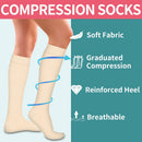 6Pairs Compression Socks for Women and Men - Best for Circulation, Running, Athletic, Recover, Nurse, Travel S/M 25 Khaki Series
