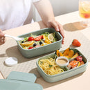 Xuniizn Bento Box Adult Lunch Box, Containers for Adults Men Women, Lunchable Food Container with Utensils, Sauce Jar, Muffin Liners, Microwave & Dishwasher Safe Green
