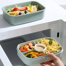 Xuniizn Bento Box Adult Lunch Box, Containers for Adults Men Women, Lunchable Food Container with Utensils, Sauce Jar, Muffin Liners, Microwave & Dishwasher Safe Green