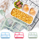 Xuniizn Bento Box Adult Lunch Box, Containers for Adults Men Women, Lunchable Food Container with Utensils, Sauce Jar, Muffin Liners, Microwave & Dishwasher Safe Green
