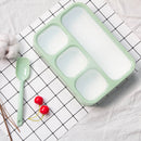 Xuniizn Bento Box Adult Lunch Box, Containers for Adults Men Women, Lunchable Food Container with Utensils, Sauce Jar, Muffin Liners, Microwave & Dishwasher Safe Green