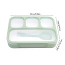 Xuniizn Bento Box Adult Lunch Box, Containers for Adults Men Women, Lunchable Food Container with Utensils, Sauce Jar, Muffin Liners, Microwave & Dishwasher Safe Green