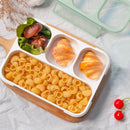 Xuniizn Bento Box Adult Lunch Box, Containers for Adults Men Women, Lunchable Food Container with Utensils, Sauce Jar, Muffin Liners, Microwave & Dishwasher Safe Green