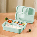 Xuniizn Bento Box Adult Lunch Box, Containers for Adults Men Women, Lunchable Food Container with Utensils, Sauce Jar, Muffin Liners, Microwave & Dishwasher Safe Green