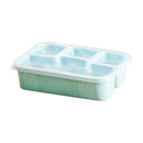 Xuniizn Bento Box Adult Lunch Box, Containers for Adults Men Women, Lunchable Food Container with Utensils, Sauce Jar, Muffin Liners, Microwave & Dishwasher Safe Green