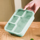 Xuniizn Bento Box Adult Lunch Box, Containers for Adults Men Women, Lunchable Food Container with Utensils, Sauce Jar, Muffin Liners, Microwave & Dishwasher Safe Green