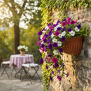 Tyidzon Semi-Circular Hanging Planters for Indoor Outdoor Plants, Wall Mount Flower Pot Holder Hanger for Indoor and Outdoor Use Brown