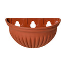 Tyidzon Semi-Circular Hanging Planters for Indoor Outdoor Plants, Wall Mount Flower Pot Holder Hanger for Indoor and Outdoor Use Brown