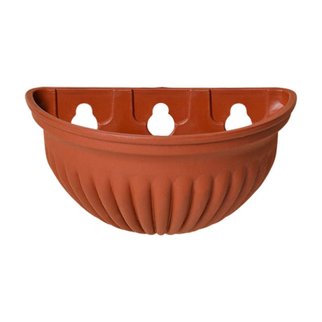 Tyidzon Semi-Circular Hanging Planters for Indoor Outdoor Plants, Wall Mount Flower Pot Holder Hanger for Indoor and Outdoor Use Brown