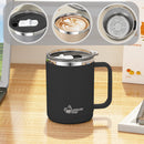 Insulated Coffee Mug with Handle & Lid - 17oz Stainless Steel Travel Tumbler, Double Wall Vacuum (Black) by PALIFEUR 01_【Limited Edition】 2026 New Model Smart Coffee Mug