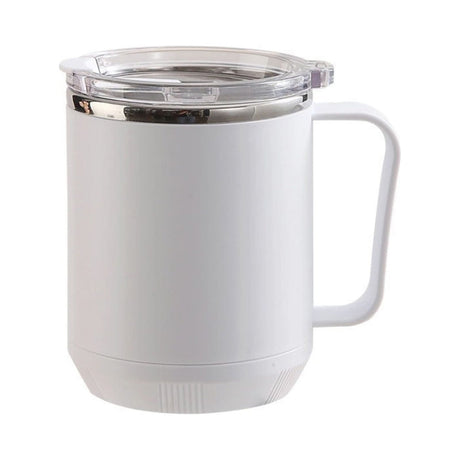 Insulated Coffee Mug with Handle & Lid - 17oz Stainless Steel Travel Tumbler, Double Wall Vacuum (Black) by PALIFEUR 11_【Office Essential】 Desktop Smart Temperature Control Coffee Mug