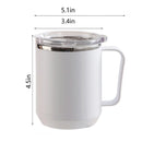 Insulated Coffee Mug with Handle & Lid - 17oz Stainless Steel Travel Tumbler, Double Wall Vacuum (Black) by PALIFEUR 11_【Office Essential】 Desktop Smart Temperature Control Coffee Mug