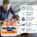 Food Storage, Light Meal Salad Box Japanese Style Double Layer Compartment Lunch Box, Kitchen Supplies , 1Pc Portable Box and Salad Bowl Combo Keep Your Food Fresh and Organized Blue