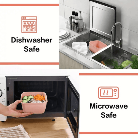 Food Storage, Light Meal Salad Box Japanese Style Double Layer Compartment Lunch Box, Kitchen Supplies , 1Pc Portable Box and Salad Bowl Combo Keep Your Food Fresh and Organized Green