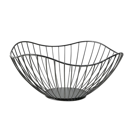 JWDX Fruit Plate Clearance, Modern Creative Single Tier Dish Wire Fruit Vegetables Bread Decorative Stand Serving Bowls Basket Holder Table Centerpiece Decorative Hold Vegetables Bread Sn BK2