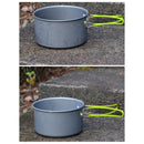 JWDX Cooking Utensils Clearance, Outdoor Camping Set Pot Cookware Picnic Pot Set Portable Alumina Heat Shielded Set Pot for 2 to 3 People As shown