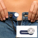 Jeans Button Extender JWDX, 1 Button Extender Button Extenders for Jeans Pants Button Extender Waist Extenders for Pants for Women for Men No Sewing Instant Waistband Extension 11.8 Inches 11.8" Silver