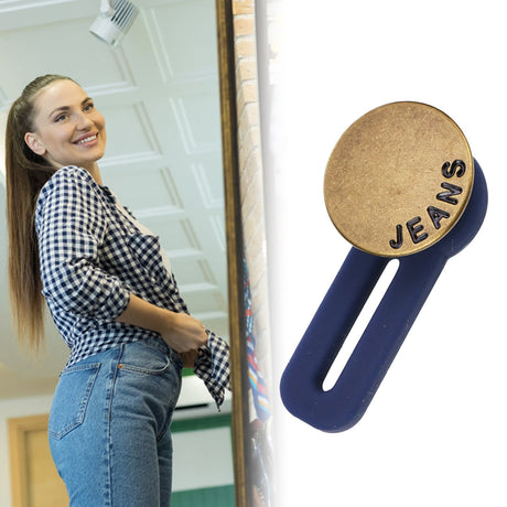 Jeans Button Extender JWDX, 1 Button Extender Button Extenders for Jeans Pants Button Extender Waist Extenders for Pants for Women for Men No Sewing Instant Waistband Extension 11.8 Inches 11.8