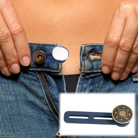 Jeans Button Extender JWDX, 1 Button Extender Button Extenders for Jeans Pants Button Extender Waist Extenders for Pants for Women for Men No Sewing Instant Waistband Extension 11.8 Inches 11.8