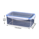 Kitchen Refrigerator Rectangular Food Container Microwave Heat Plastic Lunch Box Food Lunch Box Fruit Storage Sealed Box,Lunch Box，Bento Box D