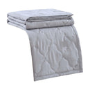 LGCASL Summer Blanket Bed Blanket Skin Friendly Plain Print Washed Cotton Bed Blanket Cool Comforter Hot Sleeping Summer Comforter Ventilated Comforter Grey