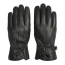 LGCASL Clearance! Mens Gloves，Gloves for Men，Mens Winter Gloves，Mens Leather Gloves Mens Winter Black Leather Gloves for Driving Dress Real Sheepskin Leather Warm Fleece Lined Gloves- 23*12cm Black