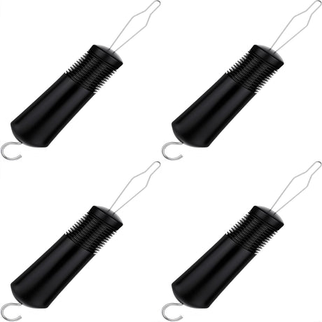 LGCASL Buttoning Tools Button Hook for Seniors One Handed Button Assist Tool for Elderly & Disabled Zipper Pull Helper for Dresses Shirts and Daily Living Black 4 Pack