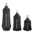 150ml Soft Flask,Light Tpu Foldable Soft Water Bottle Leak Proof Hydration Flask,Soft Water Bottle Running for Running Hiking Cycling Camping Portable Travel Sports Water Bag Easy to Carry S(150ml) Black