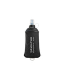150ml Soft Flask,Light Tpu Foldable Soft Water Bottle Leak Proof Hydration Flask,Soft Water Bottle Running for Running Hiking Cycling Camping Portable Travel Sports Water Bag Easy to Carry L(500ml) Black
