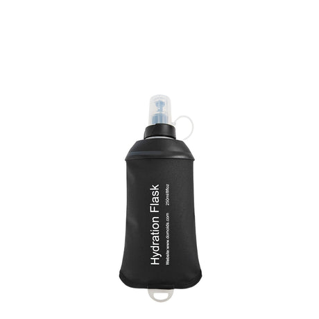 150ml Soft Flask,Light Tpu Foldable Soft Water Bottle Leak Proof Hydration Flask,Soft Water Bottle Running for Running Hiking Cycling Camping Portable Travel Sports Water Bag Easy to Carry L(500ml) Black