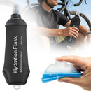 150ml Soft Flask,Light Tpu Foldable Soft Water Bottle Leak Proof Hydration Flask,Soft Water Bottle Running for Running Hiking Cycling Camping Portable Travel Sports Water Bag Easy to Carry L(500ml) Black
