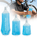 150ml Soft Flask,Light Tpu Foldable Soft Water Bottle Leak Proof Hydration Flask,Soft Water Bottle Running for Running Hiking Cycling Camping Portable Travel Sports Water Bag Easy to Carry M(250ml) Light Blue