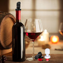 JWDX Wine Stopper Clearance! Red Wine Stopper Pumping Fresh Keeping Stopper Manually Press Down Wine Bottle Stopper Champagne Stopper Wine Vacuum Wine Stopper, Include 1X Wine Bottle Stopper Black