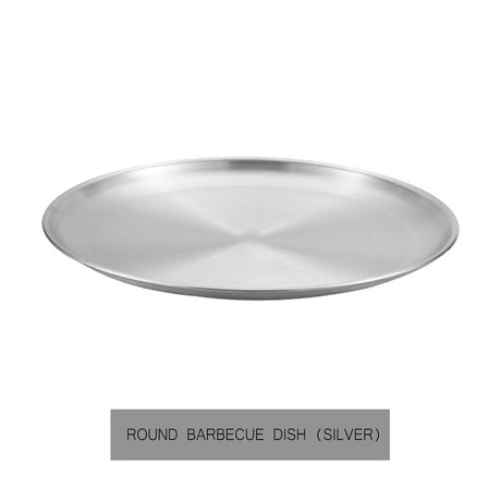 JWDX Baking Trays and Trays Clearance! Pizza Pan Set Chef Stainless Steel Round Baking Pizza Pans Pizza Tray for Pizza Pie Cake Cookie Heavy Duty & Durable Oven, Include 1X Stainless Steel Baking Pan Silver