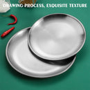 JWDX Baking Trays and Trays Clearance! Pizza Pan Set Chef Stainless Steel Round Baking Pizza Pans Pizza Tray for Pizza Pie Cake Cookie Heavy Duty & Durable Oven, Include 1X Stainless Steel Baking Pan Silver