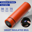 JWDX Glass and Bottle Clearance! Stainless Steel Vacuum Flask Smart Kettle Lcd Screen Display Temperature, Kitchen Cups Promotion Include 1×Thermos Cup Orange