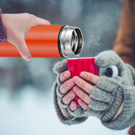 JWDX Glass and Bottle Clearance! Stainless Steel Vacuum Flask Smart Kettle Lcd Screen Display Temperature, Kitchen Cups Promotion Include 1×Thermos Cup Orange