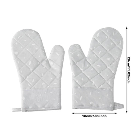 JWDX Oven Mitts Clearance! Premium Silicone Slip Oven Set Soft Flexible Oven Gloves Heat Kitchen Cooking Mitts Hands From Hot Surfaces Cookie Sheets Pair Set of 2, Include 1 Pair of Gloves Green