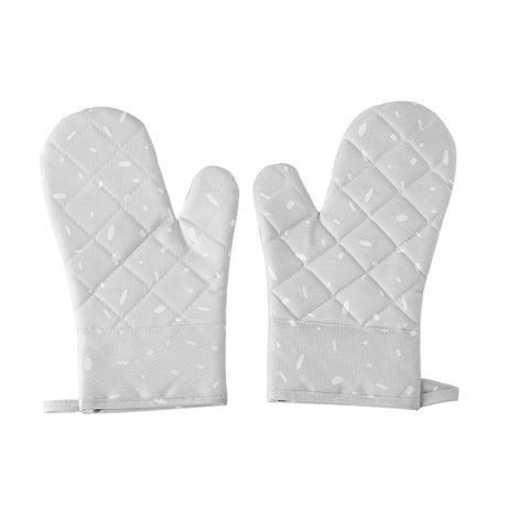 JWDX Oven Mitts Clearance! Premium Silicone Slip Oven Set Soft Flexible Oven Gloves Heat Kitchen Cooking Mitts Hands From Hot Surfaces Cookie Sheets Pair Set of 2, Include 1 Pair of Gloves Grey