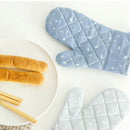 JWDX Oven Mitts Clearance! Premium Silicone Slip Oven Set Soft Flexible Oven Gloves Heat Kitchen Cooking Mitts Hands From Hot Surfaces Cookie Sheets Pair Set of 2, Include 1 Pair of Gloves Grey