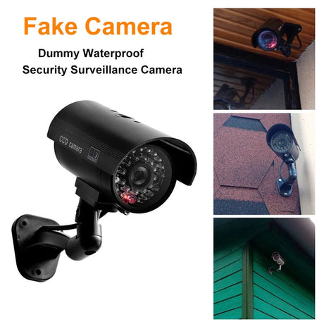 JWDX Office and Craft and Stationery Clearance! Fake Camera Simulation Waterproof Security Cctv Surveillance Camera, Surveillance Camera Cctv Camera Dummy Office and Stationery, include 1X Camera Black