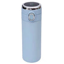 JWDX Glass and Bottle Clearance! Stainless Steel Flask Vacuum Insulated Cup Drinking Bottle 350/420 Ml Led Screen Temperature Display Flask Water Bottle Perfect for Home Travel, Include Cup*1 Blue