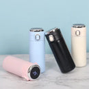 JWDX Glass and Bottle Clearance! Stainless Steel Flask Vacuum Insulated Cup Drinking Bottle 350/420 Ml Led Screen Temperature Display Flask Water Bottle Perfect for Home Travel, Include Cup*1 Blue