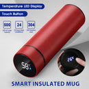 Clearance Back to School Supplies! JWDX Led Smart Touch Screen Temperature Measurement Thermos Cup Boutique Smart Display Series Inner 304 Material + Outer 201 Material 1Pc White Red