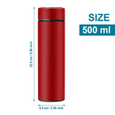 Clearance Back to School Supplies! JWDX Led Smart Touch Screen Temperature Measurement Thermos Cup Boutique Smart Display Series Inner 304 Material + Outer 201 Material 1Pc White Red